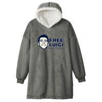 Free Luigi Mangione — Deny Defend Depose Hooded Wearable Blanket