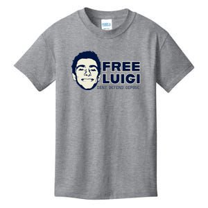 Free Luigi Mangione — Deny Defend Depose Kids T-Shirt