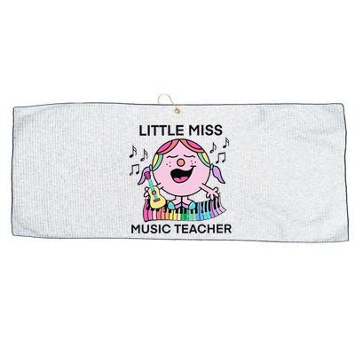 Funny Listle Miss Music Teacher Large Microfiber Waffle Golf Towel