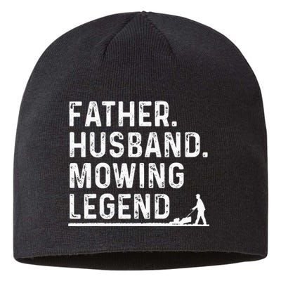 Funny Lawn Mower Design For Dad Lawn Mowing Landscaping Sustainable Beanie