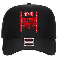 Future Ladies Man Currently Mama's Boy High Crown Mesh Back Trucker Hat