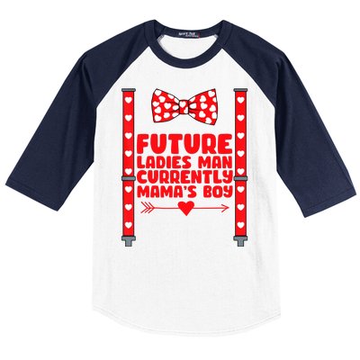 Future Ladies Man Currently Mama's Boy Baseball Sleeve Shirt