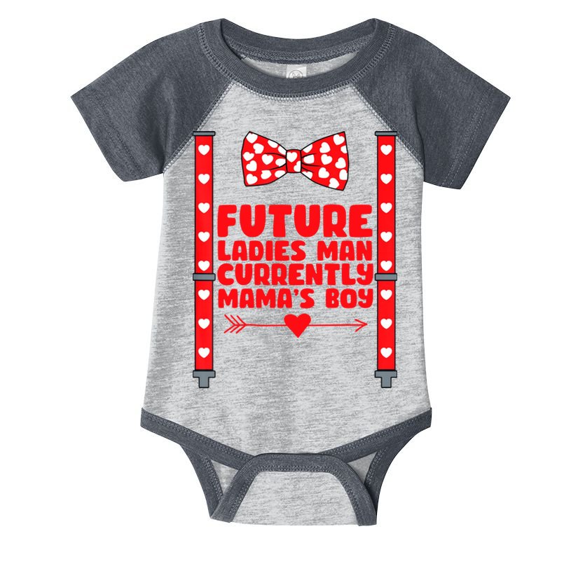 Future Ladies Man Currently Mama's Boy Infant Baby Jersey Bodysuit