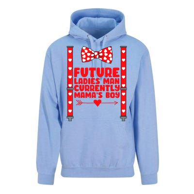 Future Ladies Man Currently Mama's Boy Unisex Surf Hoodie