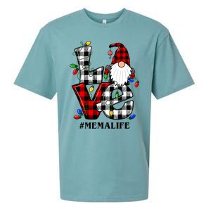 Funny Love Mema Gnomes Christmas Mema Life Sueded Cloud Jersey T-Shirt