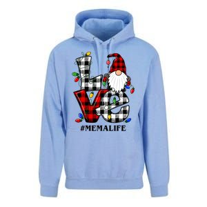 Funny Love Mema Gnomes Christmas Mema Life Unisex Surf Hoodie