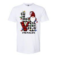 Funny Love Mema Gnomes Christmas Mema Life Softstyle CVC T-Shirt