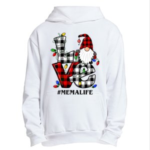 Funny Love Mema Gnomes Christmas Mema Life Urban Pullover Hoodie