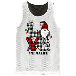 Funny Love Mema Gnomes Christmas Mema Life Mesh Reversible Basketball Jersey Tank