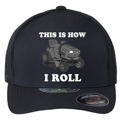 Funny Lawn Mower Mowing Riding Rider Toddler Kids Boys Flexfit Unipanel Trucker Cap