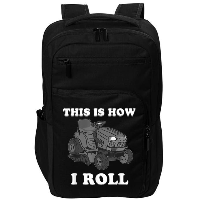 Funny Lawn Mower Mowing Riding Rider Toddler Kids Boys Impact Tech Backpack