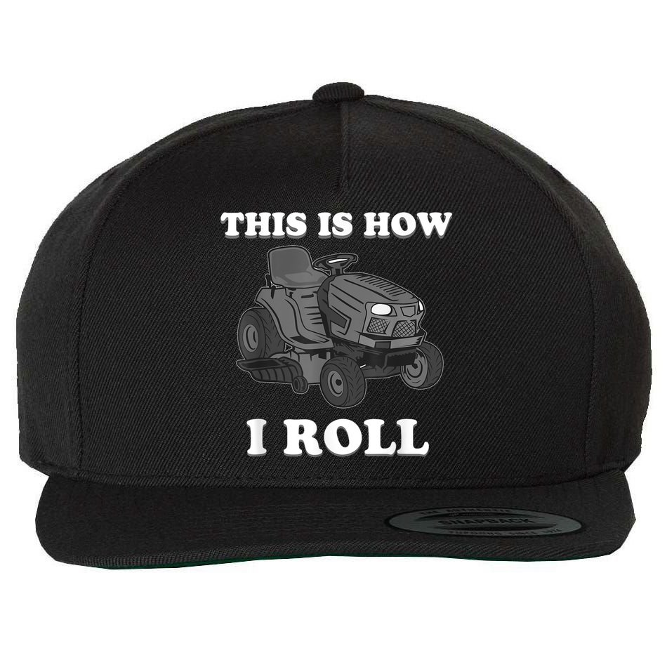 Funny Lawn Mower Mowing Riding Rider Toddler Kids Boys Wool Snapback Cap