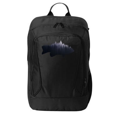 Fishing Large Mouth Bass Forest Nature Fish Fisher Gift City Backpack