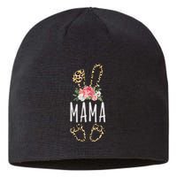 Floral Leopard Mama Bunny Gift Happy Easter Mother's Day Sustainable Beanie