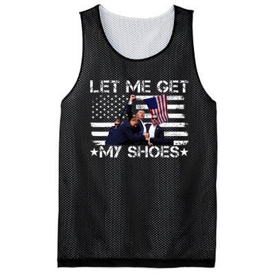 Funny Let Me Get My Shoes Mesh Reversible Basketball Jersey Tank