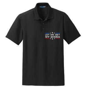 Funny Let Me Get My Shoes Dry Zone Grid Polo