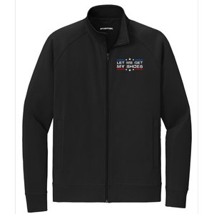 Funny Let Me Get My Shoes Stretch Full-Zip Cadet Jacket