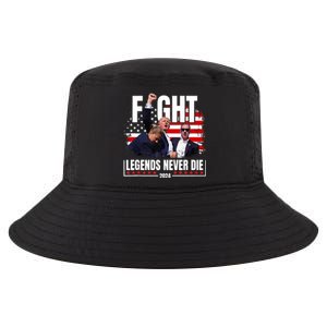 Fight Legends Never Die 2024 Trump Shooting Cool Comfort Performance Bucket Hat