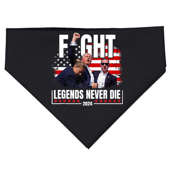 Fight Legends Never Die 2024 Trump Shooting USA-Made Doggie Bandana