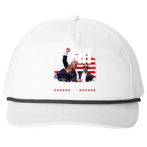 Fight Legends Never Die 2024 Trump Shooting Snapback Five-Panel Rope Hat