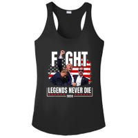 Fight Legends Never Die 2024 Trump Shooting Ladies PosiCharge Competitor Racerback Tank