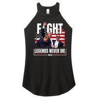 Fight Legends Never Die 2024 Trump Shooting Women's Perfect Tri Rocker Tank