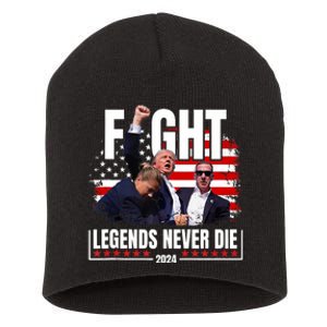 Fight Legends Never Die 2024 Trump Shooting Short Acrylic Beanie