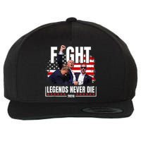 Fight Legends Never Die 2024 Trump Shooting Wool Snapback Cap