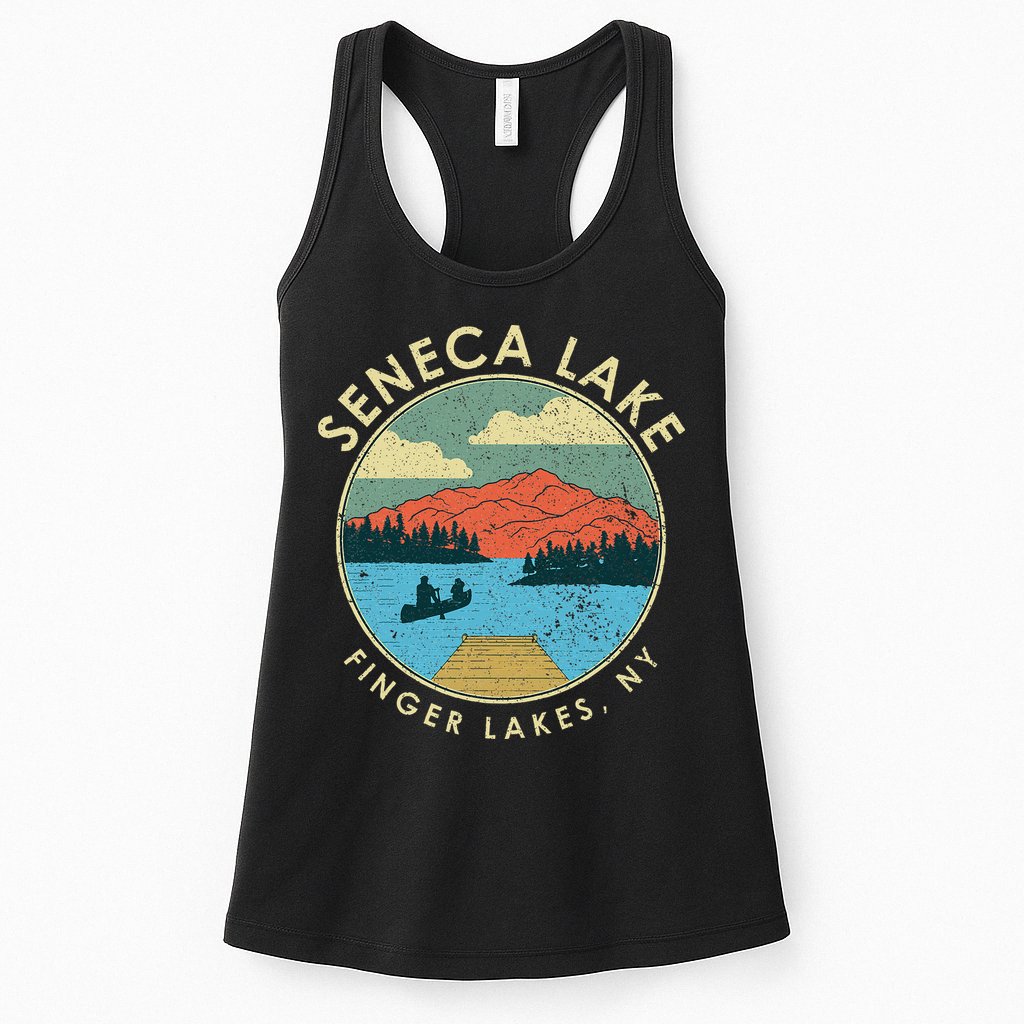 Finger Lakes Ny New York Seneca Lake Womens Tank Top