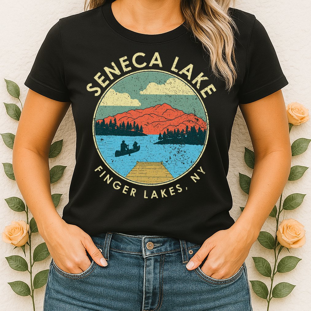 Finger Lakes Ny New York Seneca Lake Womens T-Shirt