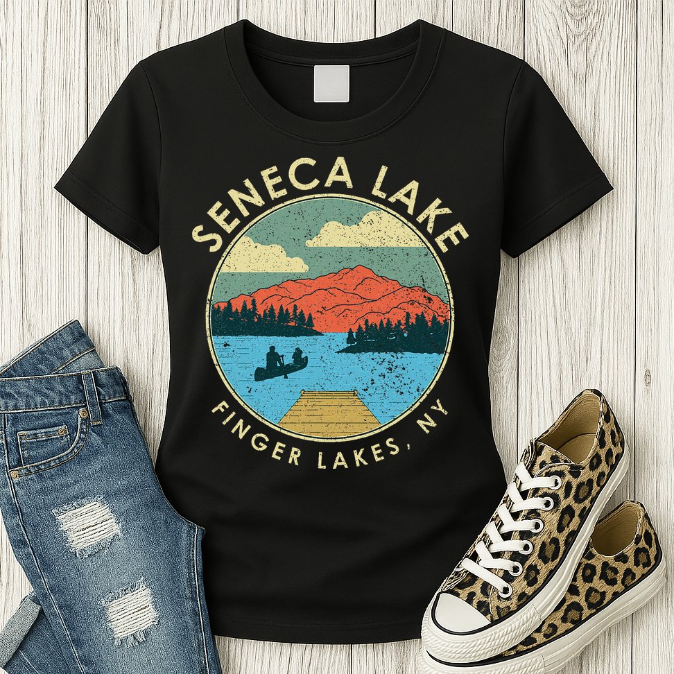 Finger Lakes Ny New York Seneca Lake Womens T-Shirt