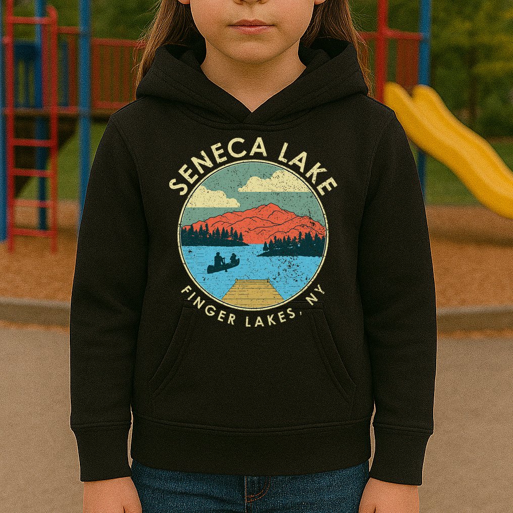 Finger Lakes Ny New York Seneca Lake Kids Hoodie