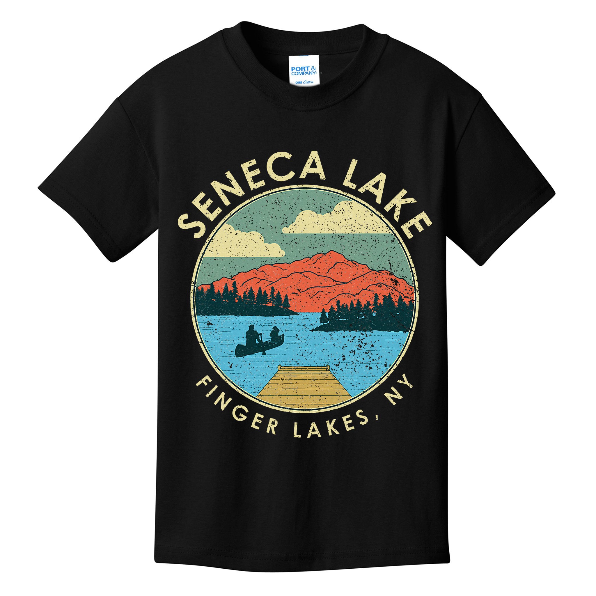 Finger Lakes Ny New York Seneca Lake Kids T-Shirt