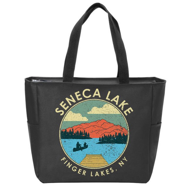 Finger Lakes Ny New York Seneca Lake Zip Tote Bag