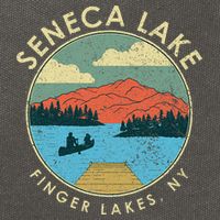 Finger Lakes Ny New York Seneca Lake Cotton Canvas Backpack