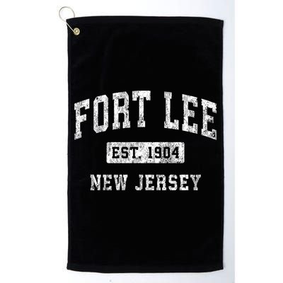 Fort Lee Nj & Retro Fort Lee Est. 1904 New Jersey Golf Towel