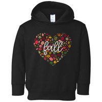 Fall Lover Nature Heart Toddler Hoodie