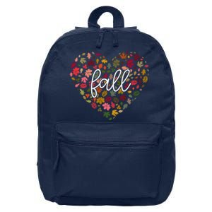 Fall Lover Nature Heart 16 in Basic Backpack