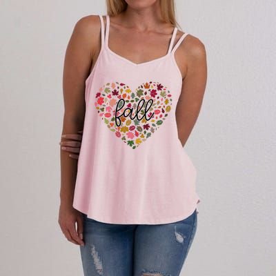 Fall Lover Nature Heart Women's Strappy Tank