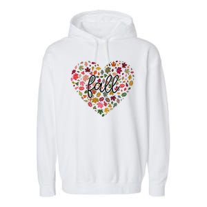 Fall Lover Nature Heart Garment-Dyed Fleece Hoodie