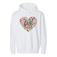 Fall Lover Nature Heart Garment-Dyed Fleece Hoodie