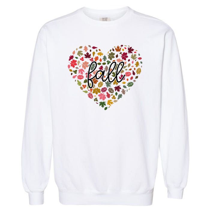 Fall Lover Nature Heart Garment-Dyed Sweatshirt