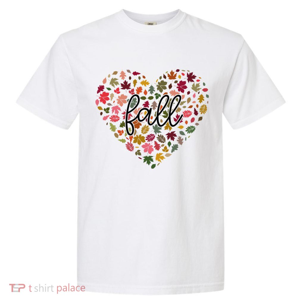 Fall Lover Nature Heart Garment-Dyed Heavyweight T-Shirt