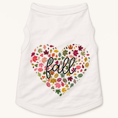 Fall Lover Nature Heart Doggie Tank