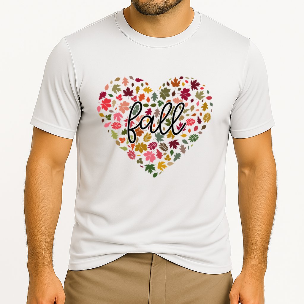 Fall Lover Nature Heart Cooling Performance Crew T-Shirt