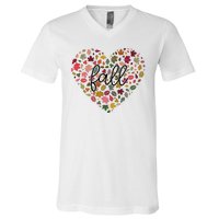 Fall Lover Nature Heart V-Neck T-Shirt