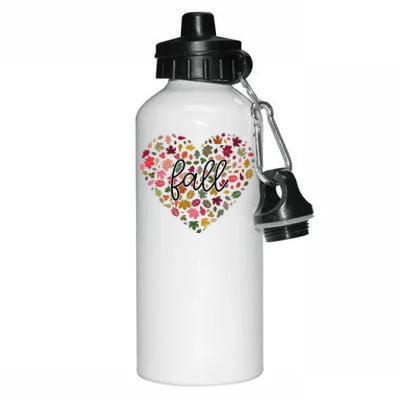 Fall Lover Nature Heart Aluminum Water Bottle 