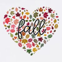 Fall Lover Nature Heart Beanie