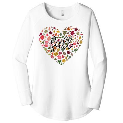 Fall Lover Nature Heart Women's Perfect Tri Tunic Long Sleeve Shirt