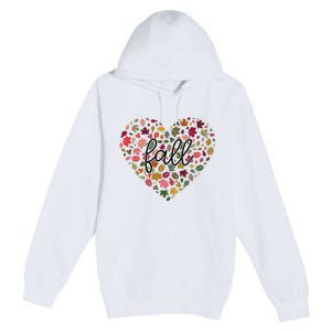 Fall Lover Nature Heart Premium Pullover Hoodie